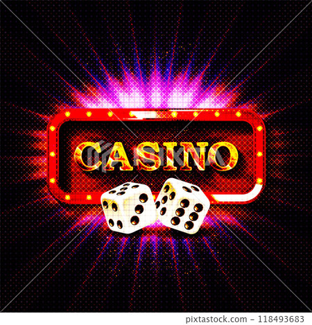Casino. Golden inscription Casino 118493683