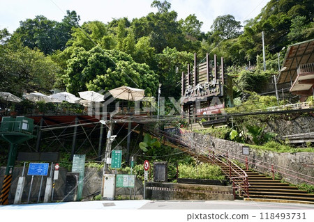 Wulai sightseeing trolley train (Wulai District, New Taipei City, Taiwan) Wulai sightseeing trolley train (Wulai District, New Taipei City, Taiwan) 118493731