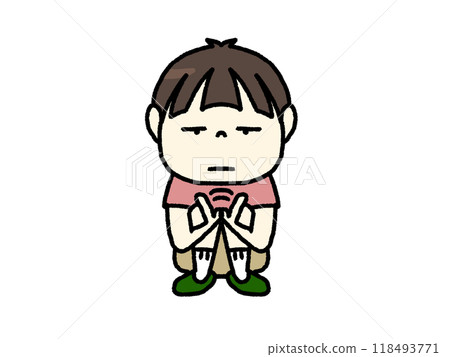 無聊的男孩圖 118493771