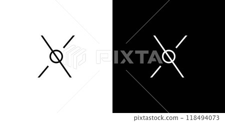 Modern and unique XO logo design 118494073