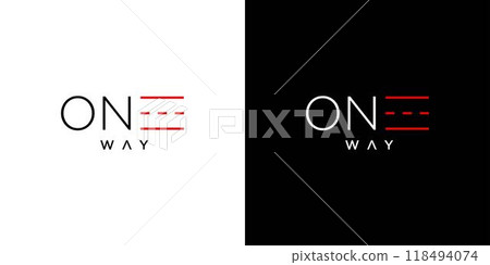 One Way logo design is unique and modern One Way logo design is unique and modern 118494074