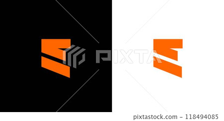 Unique and Bold E logo design Unique and Bold E logo design 118494085