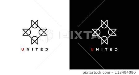 Unique and modern United logo design Unique and modern United logo design 118494090
