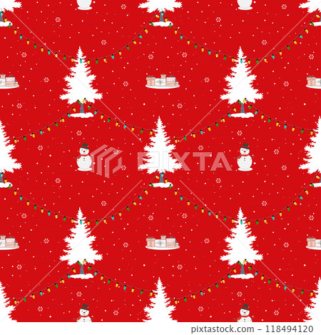 Winter holiday seamless pattern for decorative,celebrate party,fabric,textile,wrapping paper and all print Winter holiday seamless pattern for decorative,celebrate party,fabric,textile,wrapping paper and all print 118494120