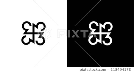 Modern and unique 3 logo design Modern and unique 3 logo design 118494178