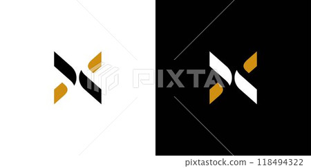 Modern and unique X logo design Modern and unique X logo design 118494322