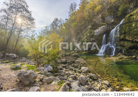 Waterfall Virje (Slap Virje), Triglavski national park, Slovenia 118494642