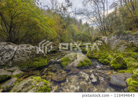 Waterfall Virje (Slap Virje), Triglavski national park, Slovenia 118494643