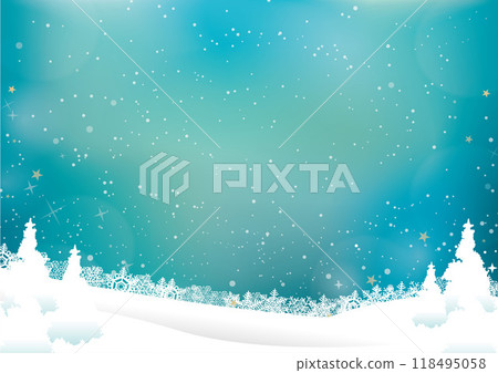 雪花和樹木的背景圖 雪花和樹木的背景圖 118495058