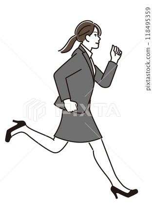 穿著西裝的婦女 穿著西裝的婦女 118495359