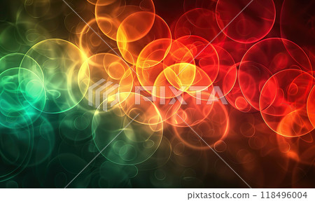 Colorful Abstract Traffic Lights, Generate Ai 118496004