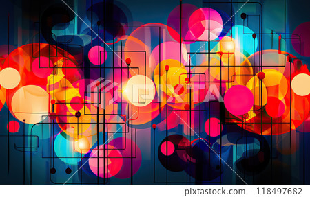 Colorful Abstract Traffic Lights, Generate Ai Colorful Abstract Traffic Lights, Generate Ai 118497682