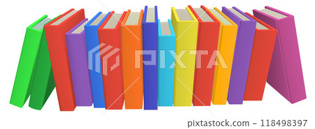 Row of Books Illustration Row of Books Illustration 118498397