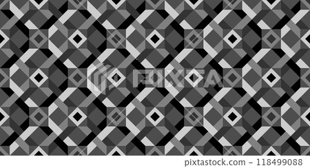 Geometric seamless pattern. Repeating abstract background. Check prints 3d design. Vector illustration. Geometric seamless pattern. Repeating abstract background. Check prints 3d design. Vector illustration. 118499088