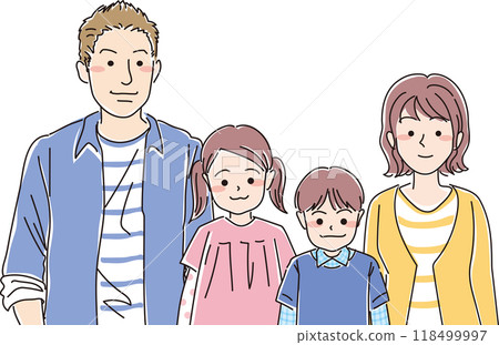 一家四口_上半身 一家四口_上半身 118499997