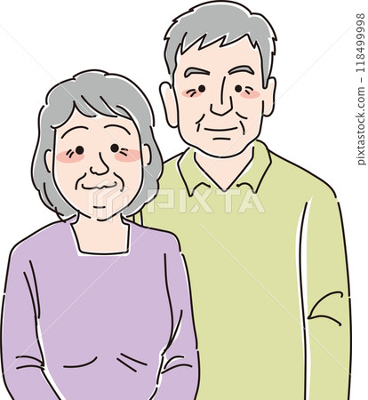老年男性與女性_爺爺_奶奶 118499998