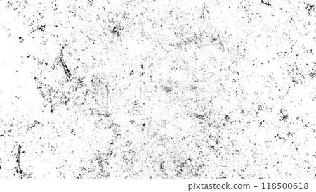 Grunge black and white graininess abstract texture with dirt, dust, noise. Monochrome background of the old backdrop. vector eps10 118500618