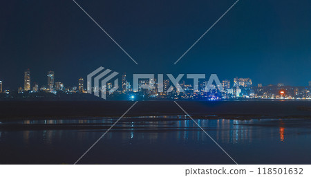 Mumbai, India. Evening City Skyline From Marine Drive , , . Back Bay Coast Of Mumbai City. Skyscrapers In Night Illuminations. Mumbai Night Skyline. Night City Life Mumbai, India. Evening City Skyline From Marine Drive , , . Back Bay Coast Of Mumbai City. Skyscrapers In Night Illuminations. Mumbai Night Skyline. Night City Life 118501632