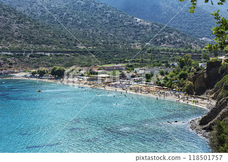 Seascape. Livadi Beach in the mountain village of Bali on the island of Crete (Greece) Seascape. Livadi Beach in the mountain village of Bali on the island of Crete (Greece) 118501757