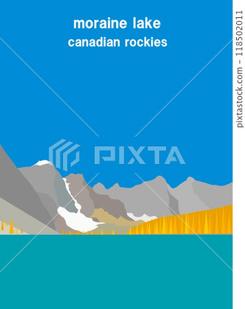 冰磧湖 冰磧湖 加拿大 洛磯山脈 加拿大 118502011