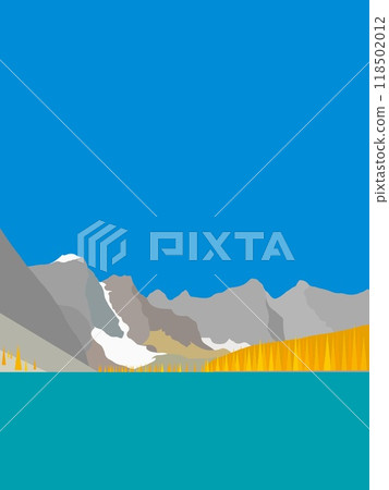 冰磧湖 冰磧湖 加拿大 洛磯山脈 加拿大 118502012