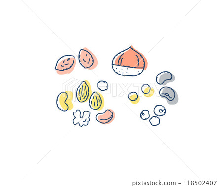 Nuts, legumes, and beans 118502407