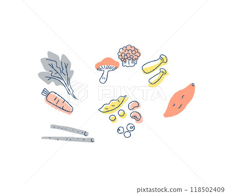 Foods rich in insoluble fiber 118502409