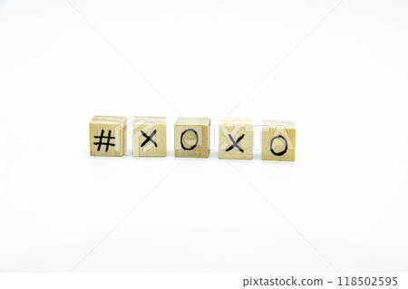 Word XOXO written on the wood cubes on white background. The concept photo with letters #xoxo Word XOXO written on the wood cubes on white background. The concept photo with letters #xoxo 118502595