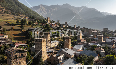 Svan towers in Mestia Svan towers in Mestia 118503493