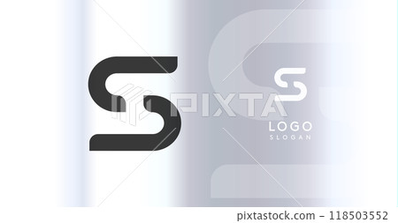Bold futuristic logo monogram, sleek minimalistic letter S for innovative tech company, science bio lab, sport label, futuristic and cosmic inspired designs. Vector illustration. Bold futuristic logo monogram, sleek minimalistic letter S for innovative tech company, science bio lab, sport label, futuristic and cosmic inspired designs. Vector illustration. 118503552