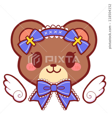 Fairytale bear with wings Fairytale bear with wings 118504152