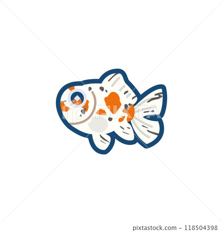 可愛的金魚(江戶金條)的插圖 可愛的金魚(江戶金條)的插圖 118504398