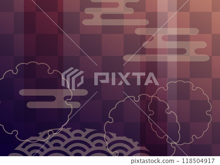 Luxurious Japanese pattern wallpaper material Luxurious Japanese pattern wallpaper material 118504917