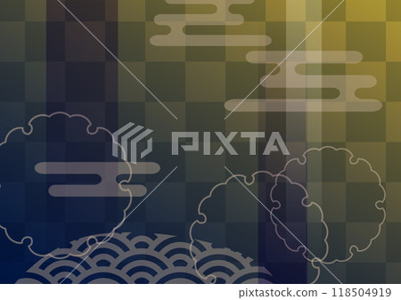 Luxurious Japanese pattern wallpaper material 118504919