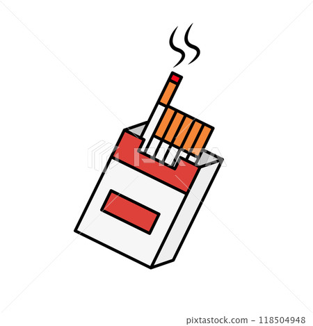 香煙盒和香煙 香煙盒和香煙 118504948