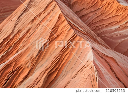 Mountain with unusual rock formations.AI Generated 118505233