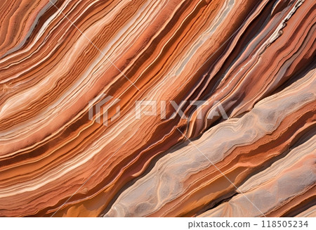 Low-relief orange striped background image.AI Generated 118505234