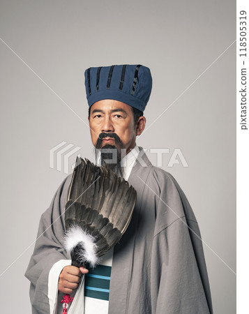 Portrait of a military strategist like Zhuge Liang from the Romance of the Three Kingdoms 118505319
