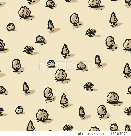 Seamless pattern. Forest top view. Park view from above. 118505671