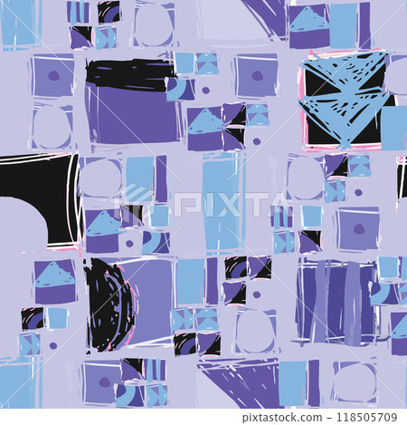 Abstract hand drawn background. The geometric pattern Abstract hand drawn background. The geometric pattern 118505709