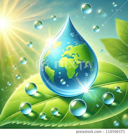 綠色水滴地球 綠色水滴地球 118506371