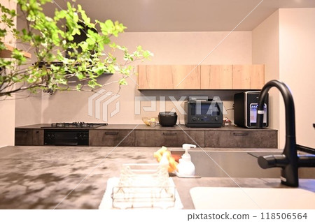 Cupboard in a newly built house 118506564