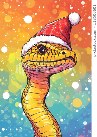 snake, serpent, christmas 118506601