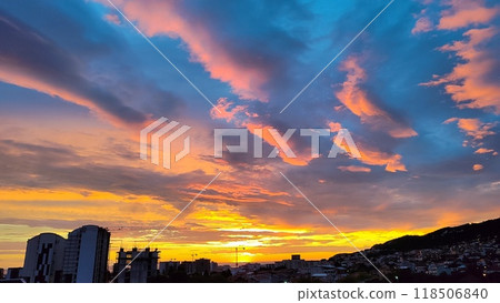 Incredibly beautiful sunset on the Adriatic coast. 2024 118506840