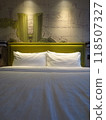 Stylish hotel bedroom at travel destination 118507327