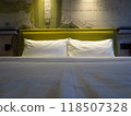 Stylish hotel bedroom at travel destination 118507328