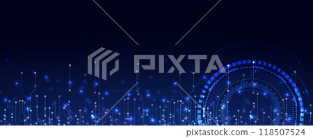 Technology is shaping the future of business and innovation with rapid progress. Vector Art. 118507524