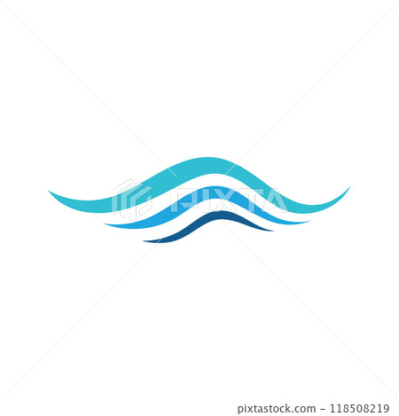 Blue Waves Logo and icon Blue Waves Logo and icon 118508219