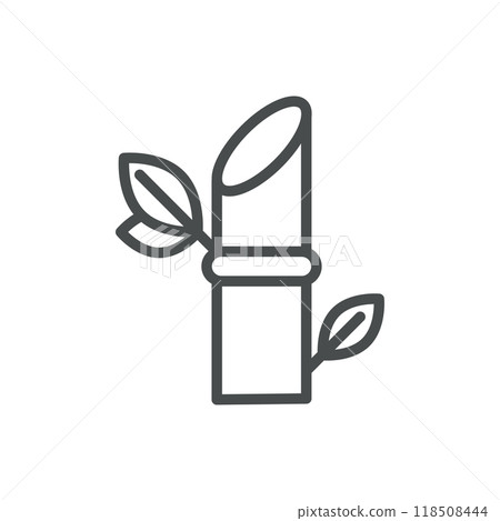 Bamboo Icon. Thin Line Illustration of Bamboo Stem with Leaves, Representing Nature, Growth, and Sustainability. Perfect for Eco-Friendly and Natural Product Designs. 118508444