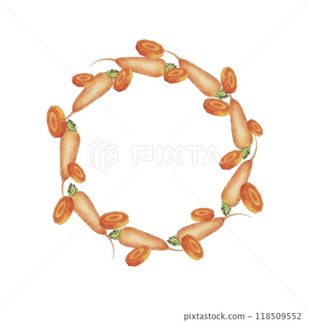 Carrot watercolor illustration Carrot watercolor illustration 118509552